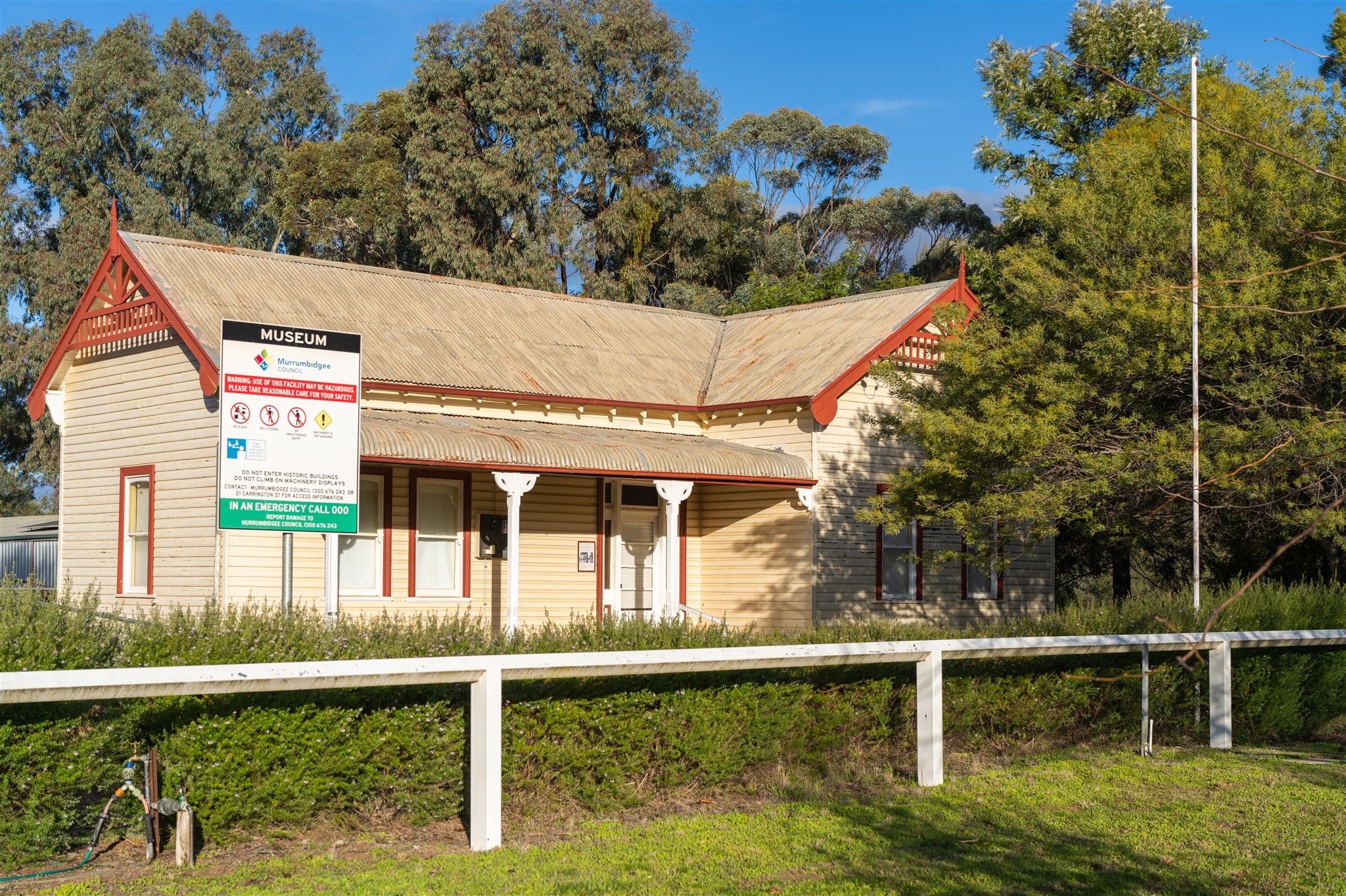 Outside of Darlington Point Heritage museum