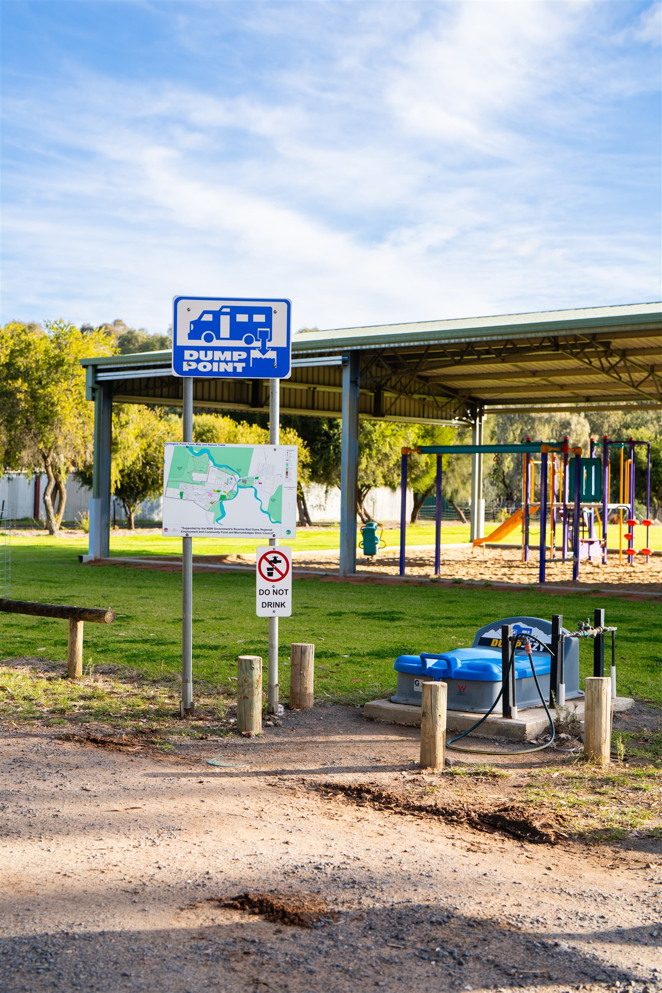 Dump point infront of playground at Lions park