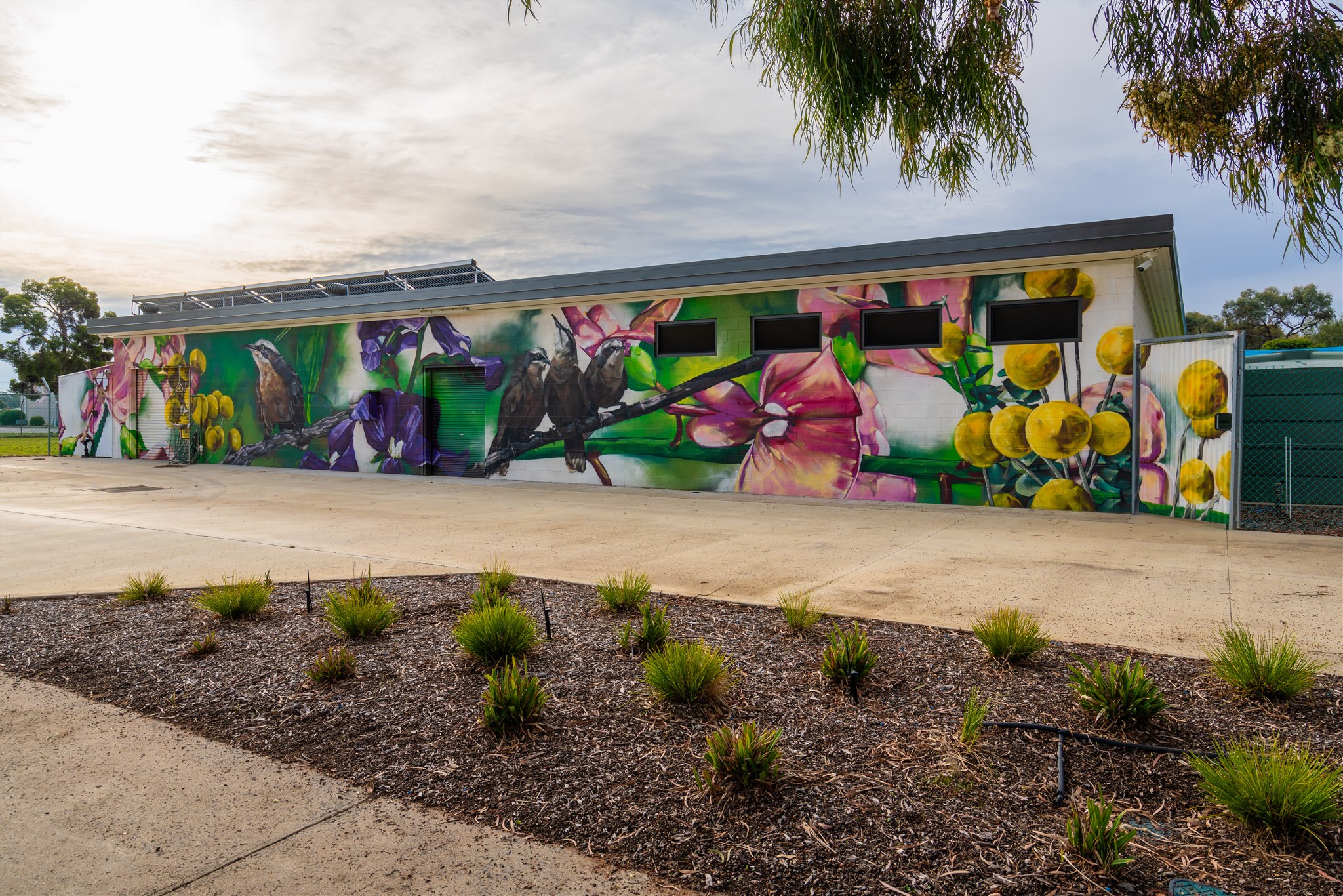 Mural on side of building